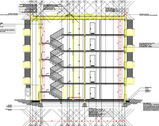 Budynek mieszkalny wielorodzinny 12000 m2 - projekt konstrukcji