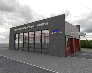 Okręgowa stacja kontroli pojazdów - Tarnów - projekt konstrukcji