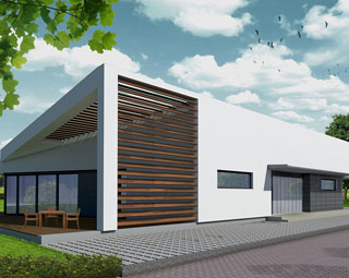 Budynek mieszkalny jednorodzinny - projekt konstrukcji