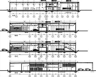 Budynek salonu i serwisu samochodowego – projekt konstrukcji