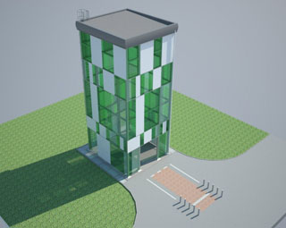 Parking obrotowy - projekt konstrukcji